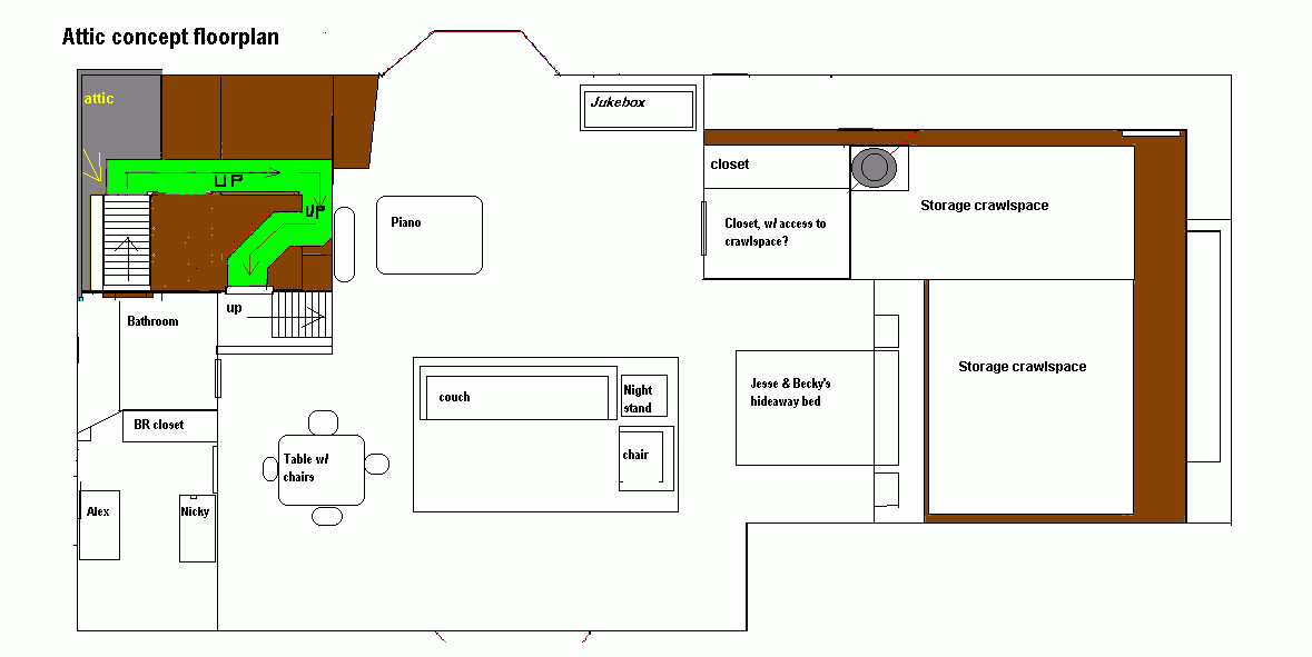 Full House House Floor Plan Attic